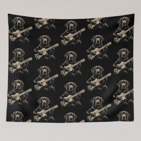 Item preview, Funny Chocolate Labrador Guitarist Acoustic Guitar Mom Dad Kids designed and sold by rafaeltto.