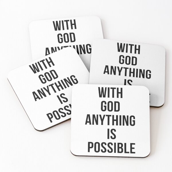 Item preview, With God Anything Is Possible  designed and sold by AllAroundArtist.