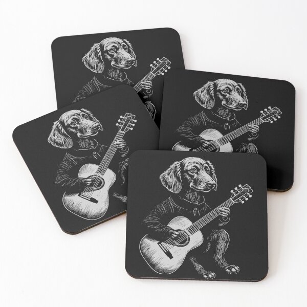 Item preview, Funny Dachshund Guitarist Acoustic Guitar Mom Dad Kids designed and sold by rafaeltto.