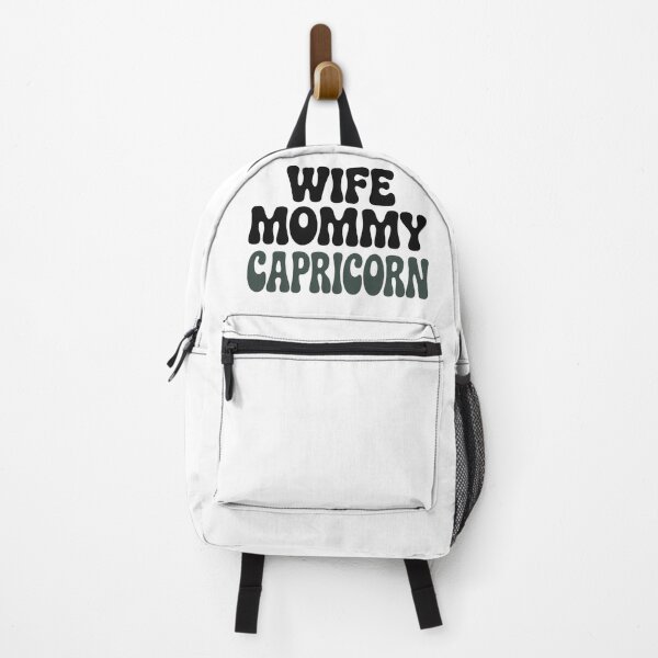 Item preview, Retro Wife Mommy Capricorn Zodiac Typography Design designed and sold by Cool-cat-art.