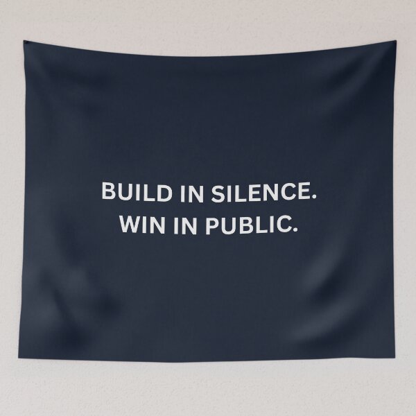 Item preview, Build In Silence Win In Public Shirt designed and sold by HunchoSystems.