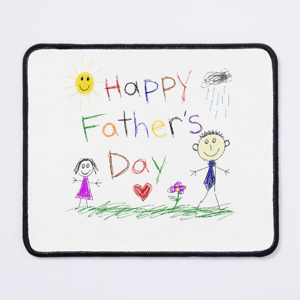 Item preview, Happy Father’s Day Funny Childlike Doodle Design designed and sold by QuiteOrbit.