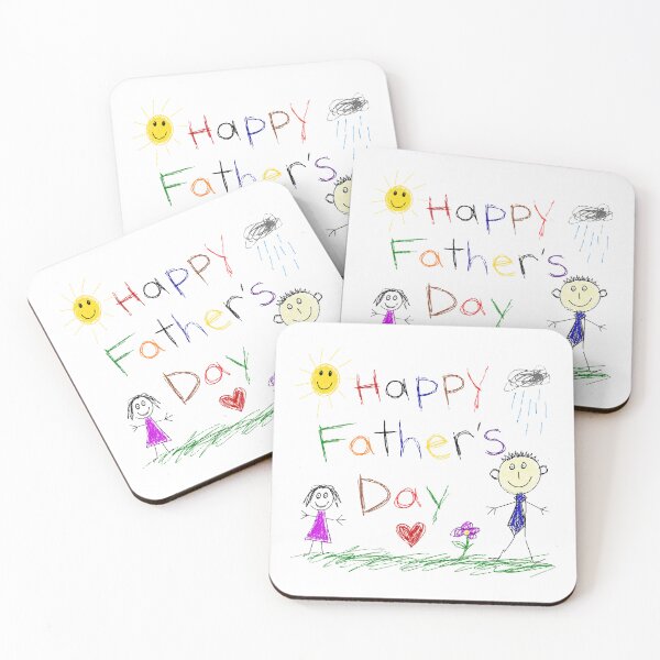 Item preview, Happy Father’s Day Funny Childlike Doodle Design designed and sold by QuiteOrbit.
