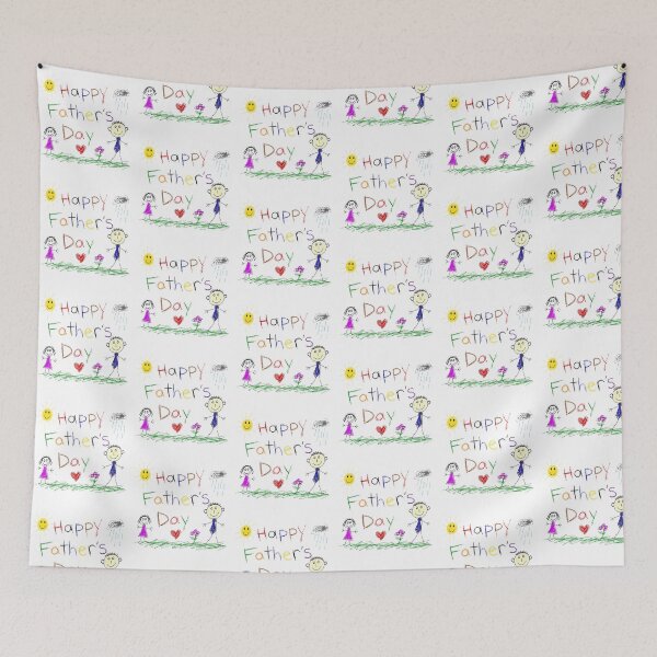 Item preview, Happy Father’s Day Funny Childlike Doodle Design designed and sold by QuiteOrbit.