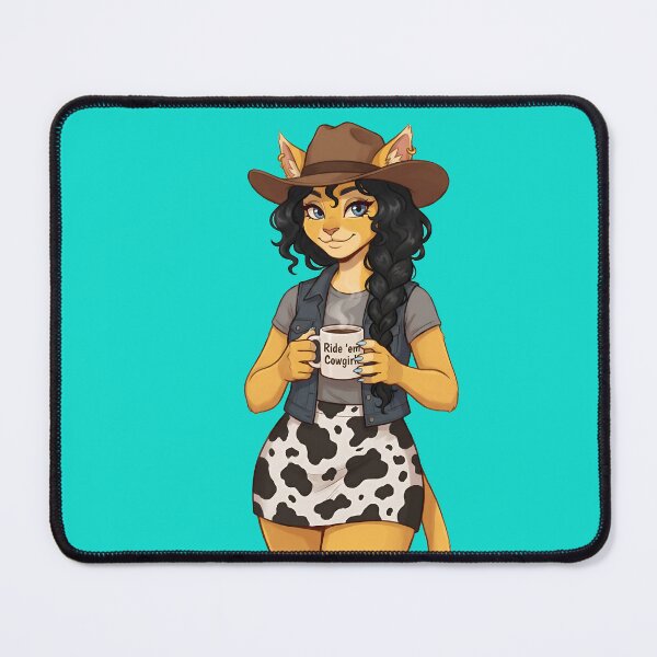Item preview, Ride 'Em Cowgirl - Feline Western Country Art designed and sold by Trevor Cutler.