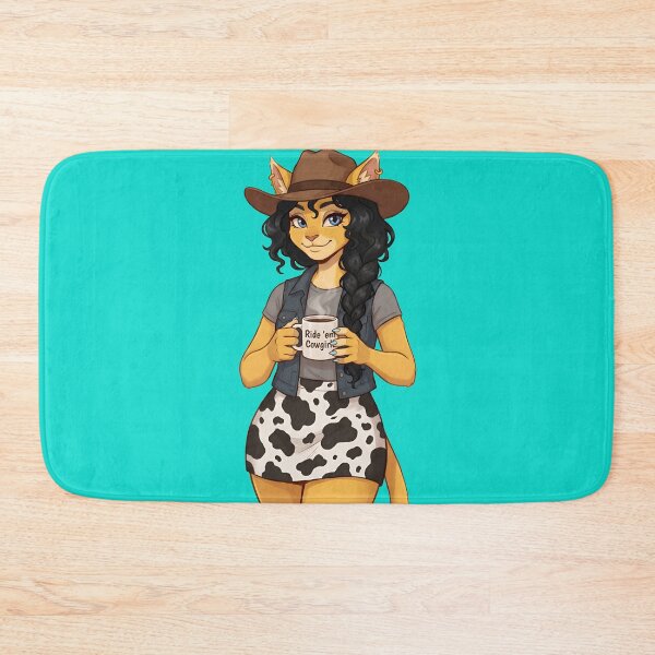 Item preview, Ride 'Em Cowgirl - Feline Western Country Art designed and sold by Trevor Cutler.