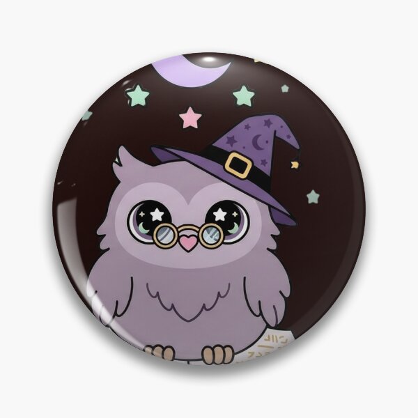 Item preview, Cute Chubby Owl with Spell Book Pastel Goth designed and sold by NievesGD.
