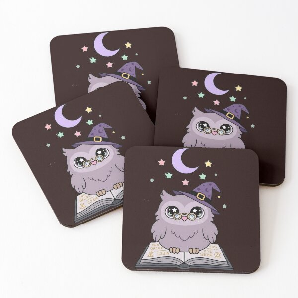 Item preview, Cute Chubby Owl with Spell Book Pastel Goth designed and sold by NievesGD.