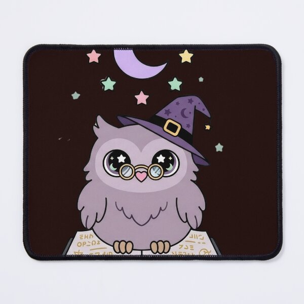 Item preview, Cute Chubby Owl with Spell Book Pastel Goth designed and sold by NievesGD.
