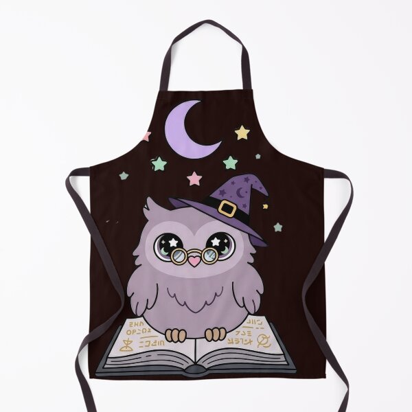 Item preview, Cute Chubby Owl with Spell Book Pastel Goth designed and sold by NievesGD.