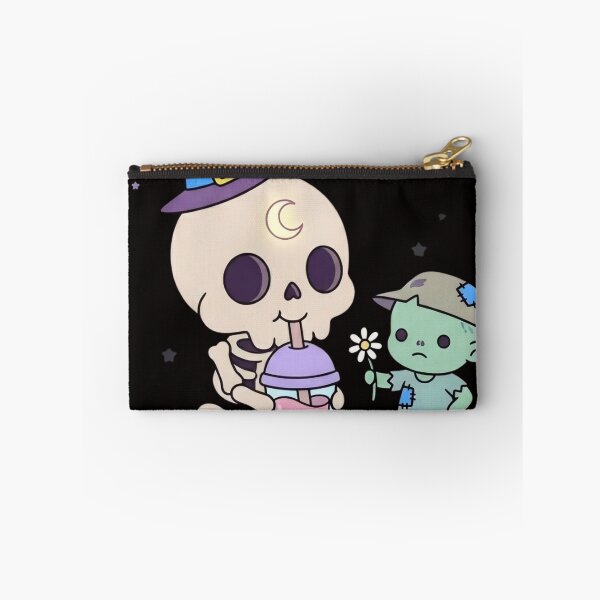 Item preview, Cute Skull and Tiny Zombie Drinking Bubble Tea designed and sold by NievesGD.