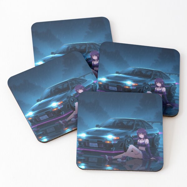 Item preview, A Toyota AE 86 in anime style in a parking lot designed and sold by Salimgor Hangaround Music.