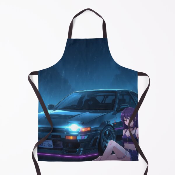 Item preview, A Toyota AE 86 in anime style in a parking lot designed and sold by Salimgor Hangaround Music.