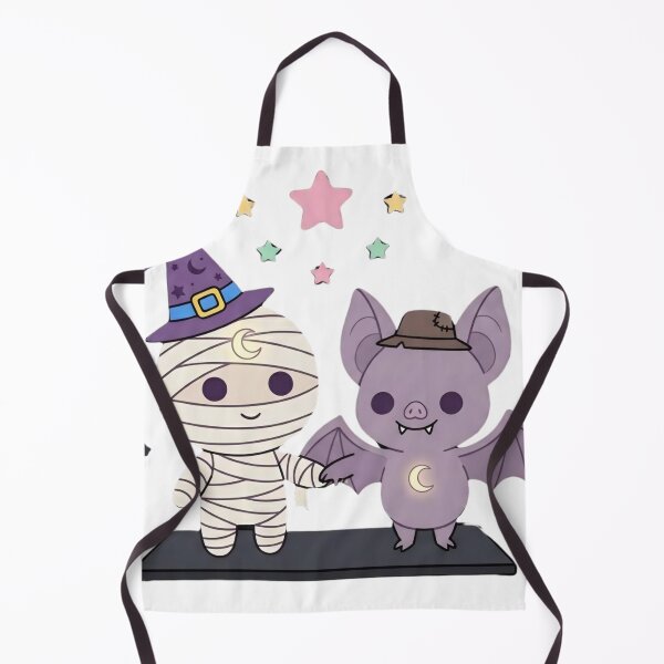 Item preview, Cute Mummy and Little Vampire Bat Holding Hands designed and sold by NievesGD.