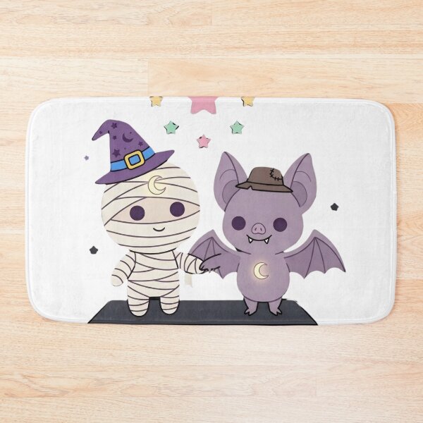 Item preview, Cute Mummy and Little Vampire Bat Holding Hands designed and sold by NievesGD.