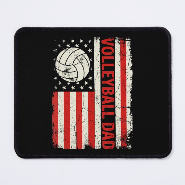 Item preview, Vintage Volleyball Dad USA Flag with Patriotic Sports Spirit designed and sold by zamiokaline.