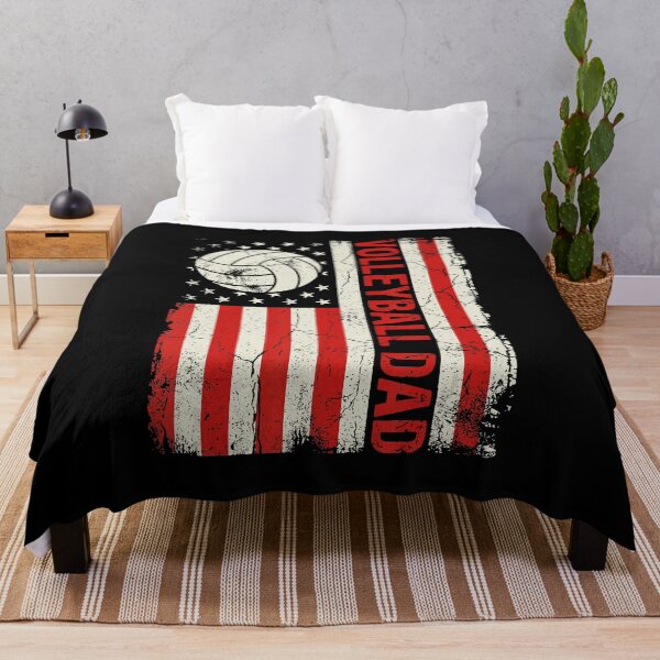 Item preview, Vintage Volleyball Dad USA Flag with Patriotic Sports Spirit designed and sold by zamiokaline.