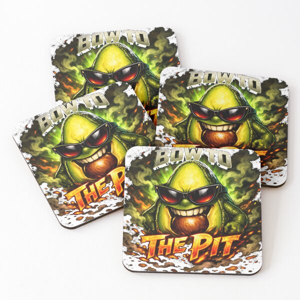 Item preview, ​Bow To The Pit Avocado Evil Cartoon Funny Food Design designed and sold by JREEHBRAND.