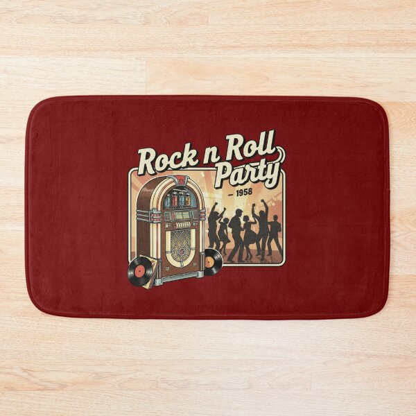 Item preview, Rock N Roll Party 1958 Vintage Shirt | Retro Jukebox Music Design | Classic 50s Dance & Vinyl Art designed and sold by ObsidianUruk.