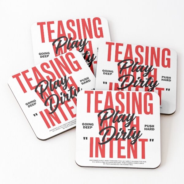 Item preview, Teasing With Intent Play Dirty Typography designed and sold by P2P-paotopao.