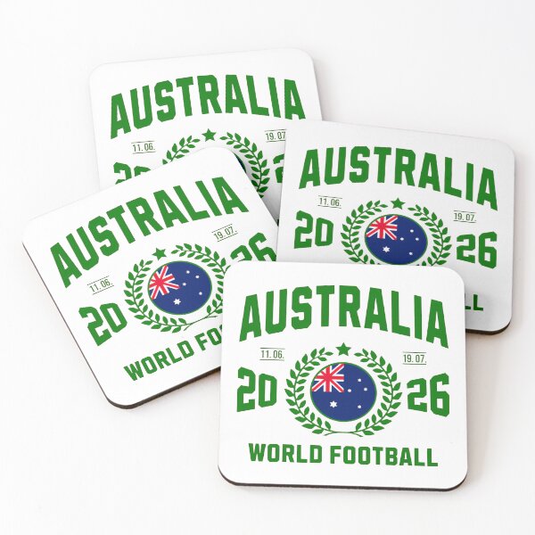 Item preview, Australia Football Supporter 2026 Badge Design T-Shirt_84072626 designed and sold by gidget-gadget.
