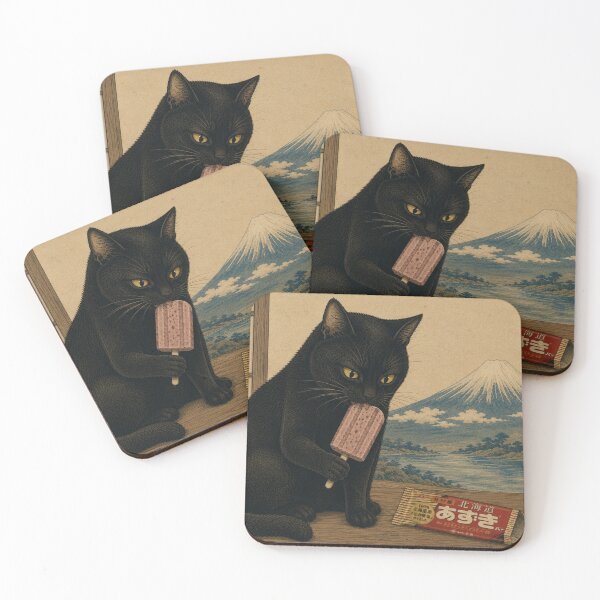 Item preview, Japanese Azuki Bar Cat: A Summer Treat designed and sold by Komatoya.