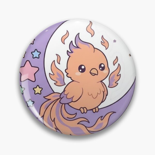 Item preview, Cute Baby Phoenix in Crescent Moon Pastel Goth designed and sold by NievesGD.