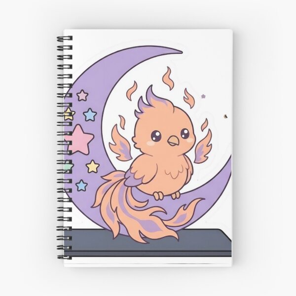 Item preview, Cute Baby Phoenix in Crescent Moon Pastel Goth designed and sold by NievesGD.