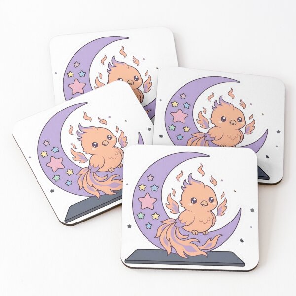 Item preview, Cute Baby Phoenix in Crescent Moon Pastel Goth designed and sold by NievesGD.