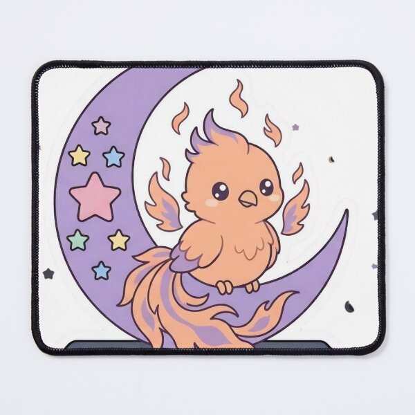 Item preview, Cute Baby Phoenix in Crescent Moon Pastel Goth designed and sold by NievesGD.