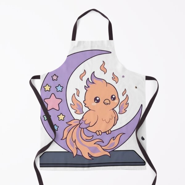 Item preview, Cute Baby Phoenix in Crescent Moon Pastel Goth designed and sold by NievesGD.