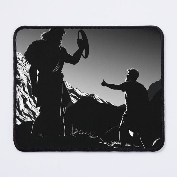 Item preview, Ancient Warrior Meets Modern Man | Motivational Silhouette Art designed and sold by EllDAV777.