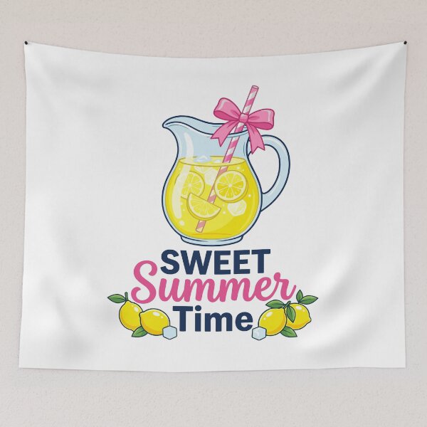 Item preview, Sweet Summer Time Preppy Lemonade Pitcher designed and sold by KroghDs.