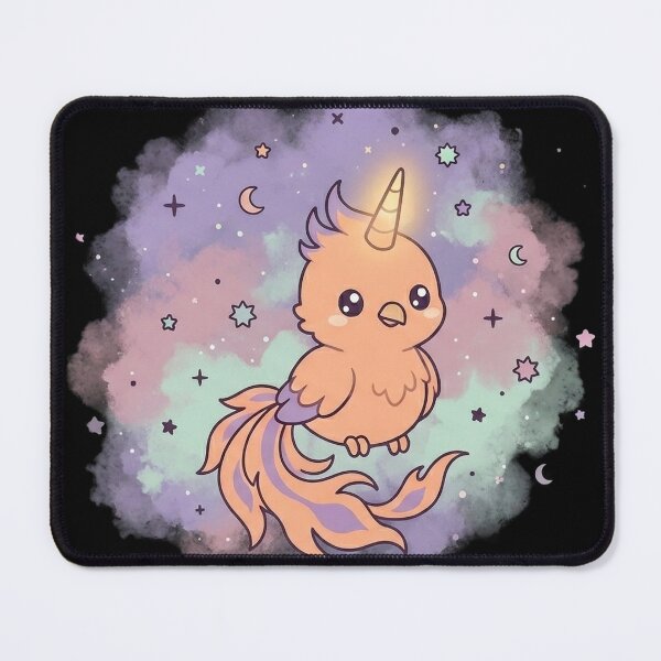 Item preview, Cute Cosmic Unicorn with Glowing Horn Kawaii designed and sold by NievesGD.