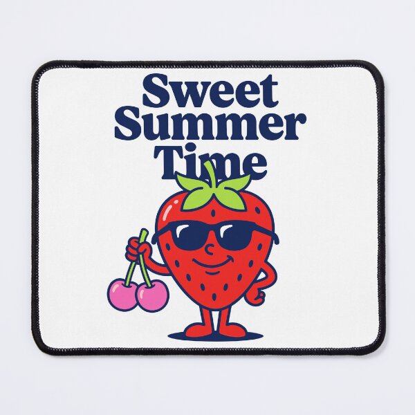 Item preview, Sweet Summer Time Cool Cartoon Strawberry designed and sold by KroghDs.