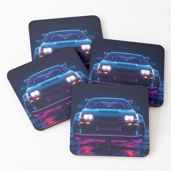 Item preview, Tuned Toyota AE 86, synthwave art style designed and sold by Salimgor Hangaround Music.
