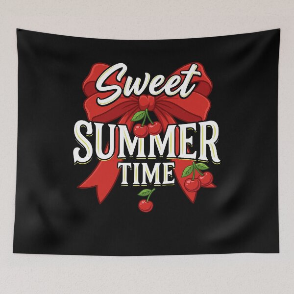 Item preview, Sweet Summer Time Preppy Cherry Bow designed and sold by KroghDs.