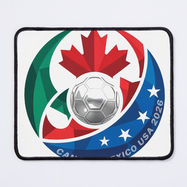 Item preview, Canada Mexico USA 2026 Round Soccer Emblem Cup T-Shirt_83488590 designed and sold by gidget-gadget.