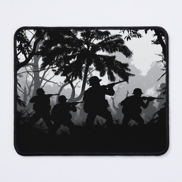 Item preview, Jungle Soldiers Silhouette | Vietnam War Military Art designed and sold by EllDAV777.