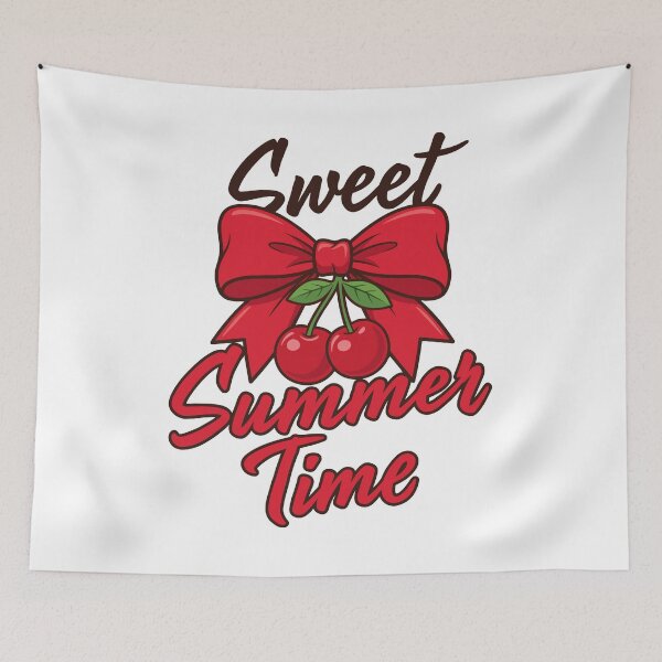 Item preview, Sweet Summer Time Preppy Cherry Bow designed and sold by KroghDs.
