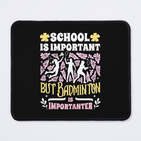 Item preview, Funny Badminton with Floral Retro School Sports Vibes designed and sold by allistermariam.