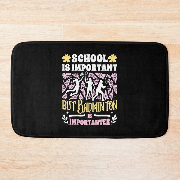 Item preview, Funny Badminton with Floral Retro School Sports Vibes designed and sold by allistermariam.