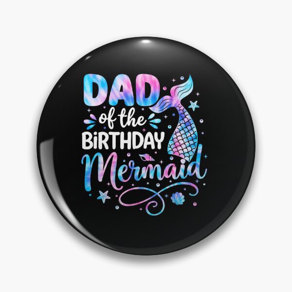 Item preview, Dad Birthday Mermaid Family Celebration With Colorful Ocean Party Vibes designed and sold by zamiokaline.