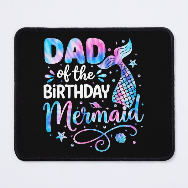 Item preview, Dad Birthday Mermaid Family Celebration With Colorful Ocean Party Vibes designed and sold by zamiokaline.