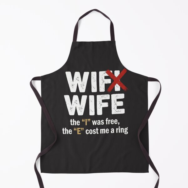 Item preview, WiFi Wife T-Shirt - The I Was Free E Cost Me A Ring - Funny Marriage Wedding Humor designed and sold by laughingshirts.