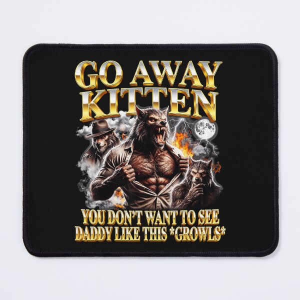 Item preview, Angry Werewolf Warning Quote With Dark Humor Forest Night Illustration designed and sold by Masonixem.