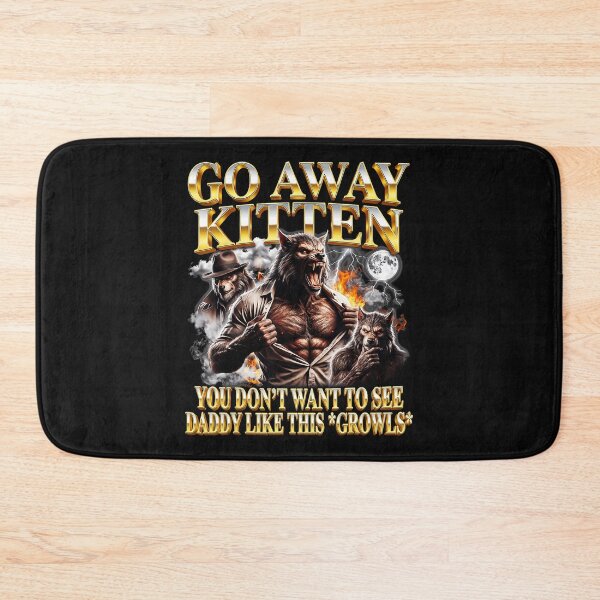 Item preview, Angry Werewolf Warning Quote With Dark Humor Forest Night Illustration designed and sold by Masonixem.