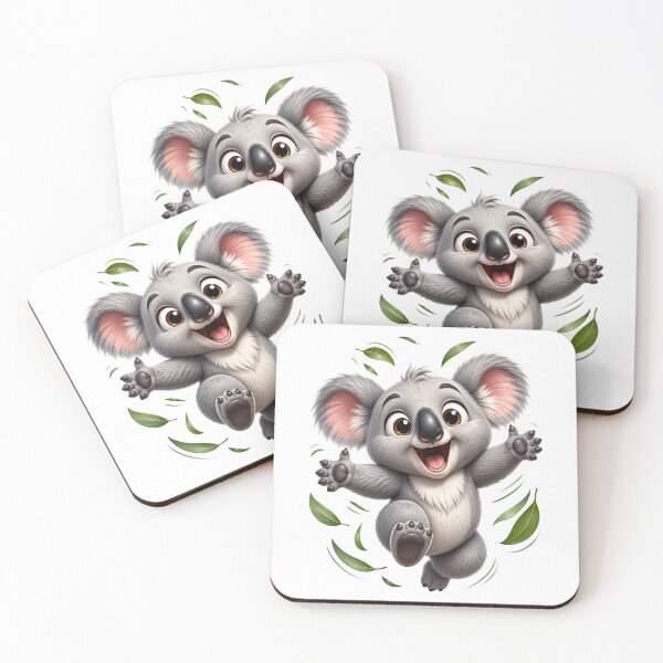 Item preview, Jumping Playful 3D Cartoon Animal Positive Vibes designed and sold by LunaPixelStudio.