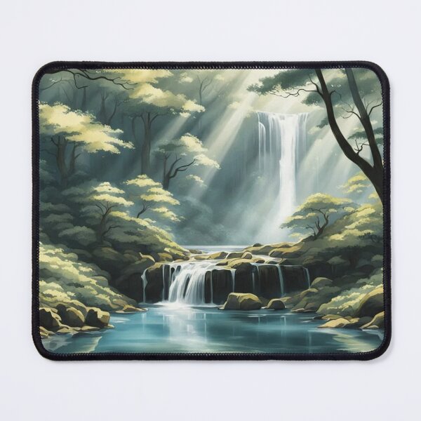 Item preview, Quiet Forest Waterfall designed and sold by Undersea Ai Art.