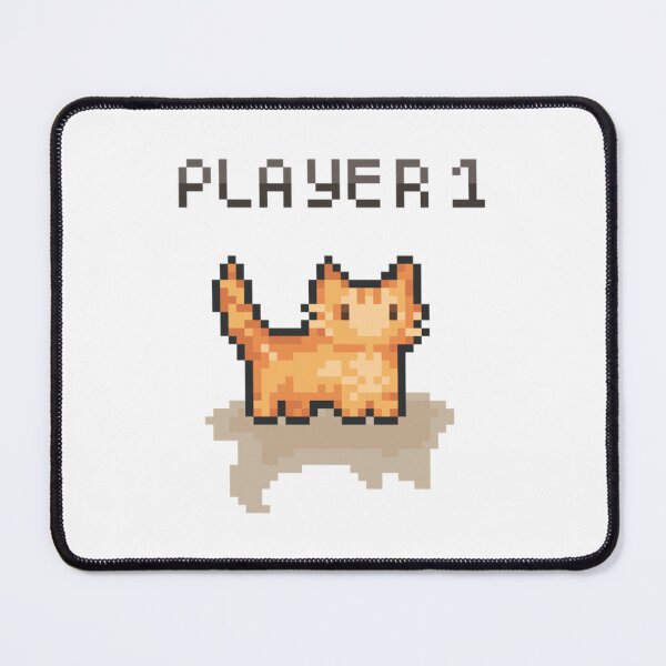 Item preview, Player 1 Cat Retro Gaming Orange Kitten designed and sold by dezilimCat.